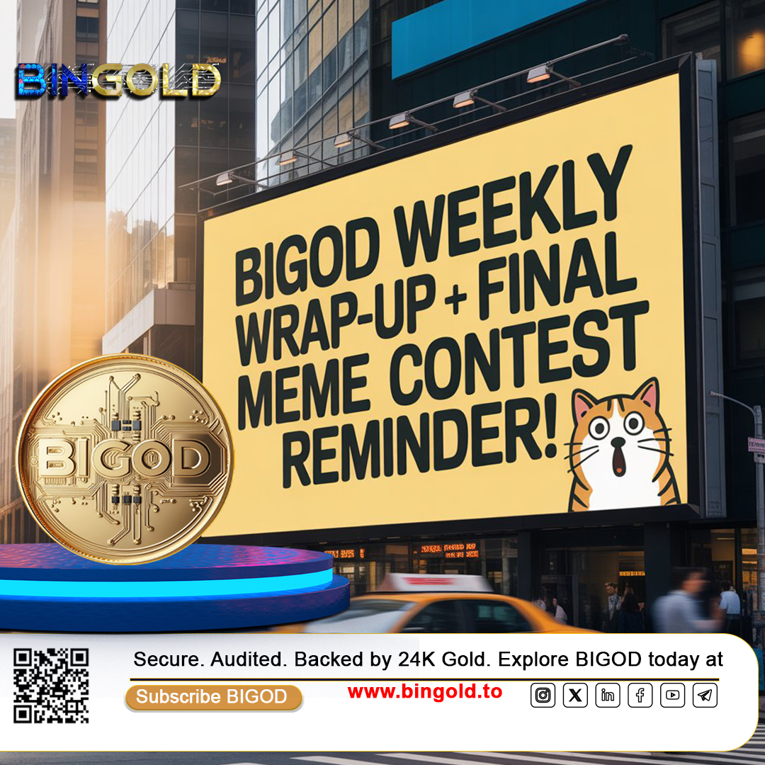 BiGODToken's tweet image. 🔔 BIGOD Weekly Wrap-Up + Final Meme Contest Reminder! 🗓️
Here’s what happened this week in the BIGOD ecosystem:
✨ Token Price today is $39,264
🔗 BIGOD is now fully tradable on PancakeSwap with support for BNB, USDT
🧾 Educational posts & FAQs released to help new investors…