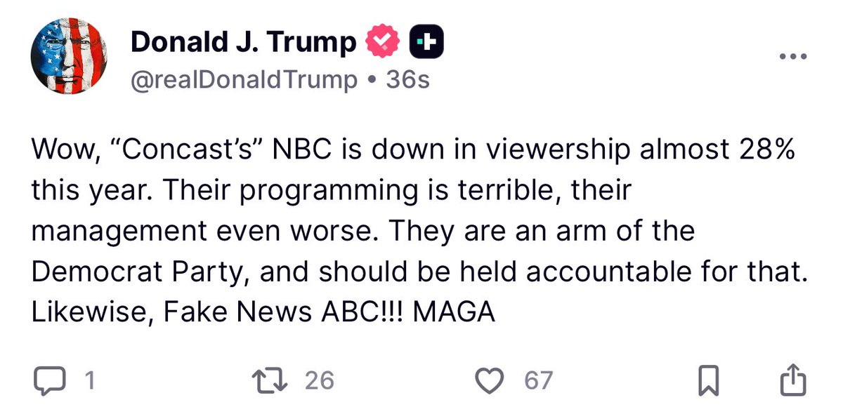 BREAKING 🚨 President Trump just ended NBC’s whole company. NBC will be going bankrupt soon

TIME TO BOYCOTT NBC INTO OBLIVION
