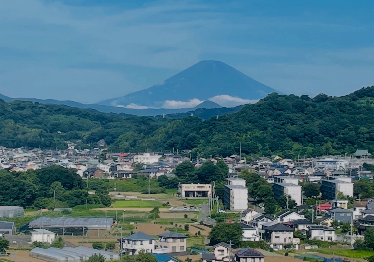 先週に続いて富士山の表と裏を望む🗻
