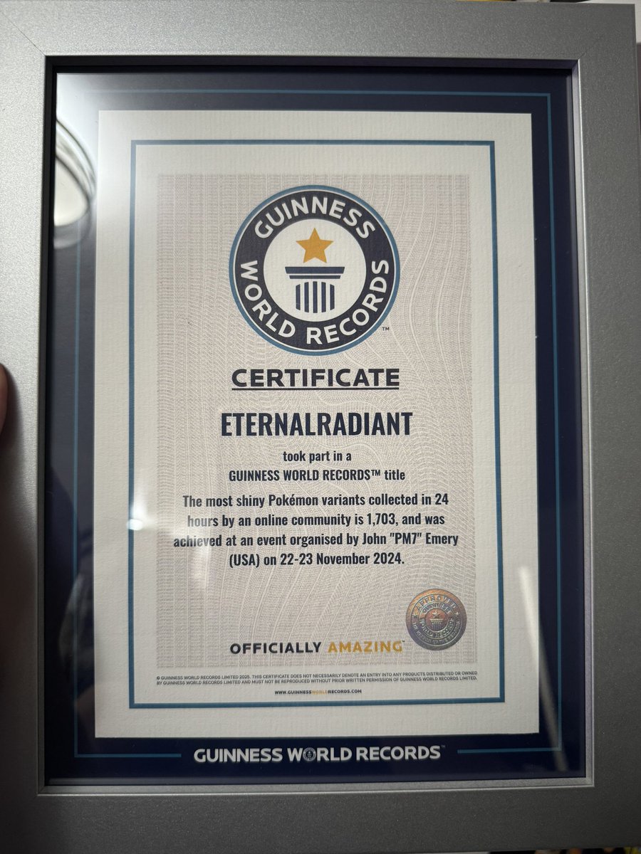 EternalRadiantt's tweet image. World Record ✅

It’s always a pleasure to participate in these events. Thank you again @PM7John &amp;amp; @NeoHereYT