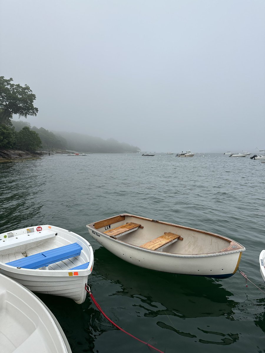 natewind's tweet image. From a foggy day on a boat off the coast of Maine