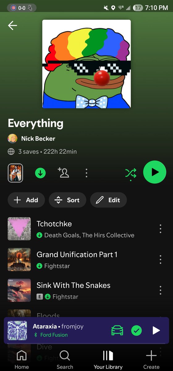NBeck_97's tweet image. Really wish Spotify told you who was following your playlists because why would anyone follow my everything playlist