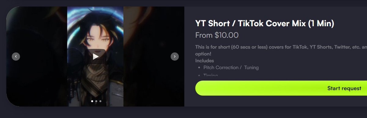 acewindhover's tweet image. I've lowered the cost of the &lt;1min mixes to $10