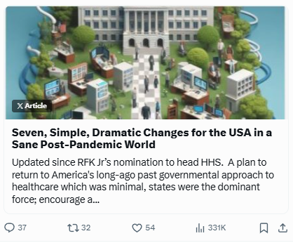 Return to the vaccine schedule of 1950!  See my X Article about a Back to the Future strategy.  See comments for link.