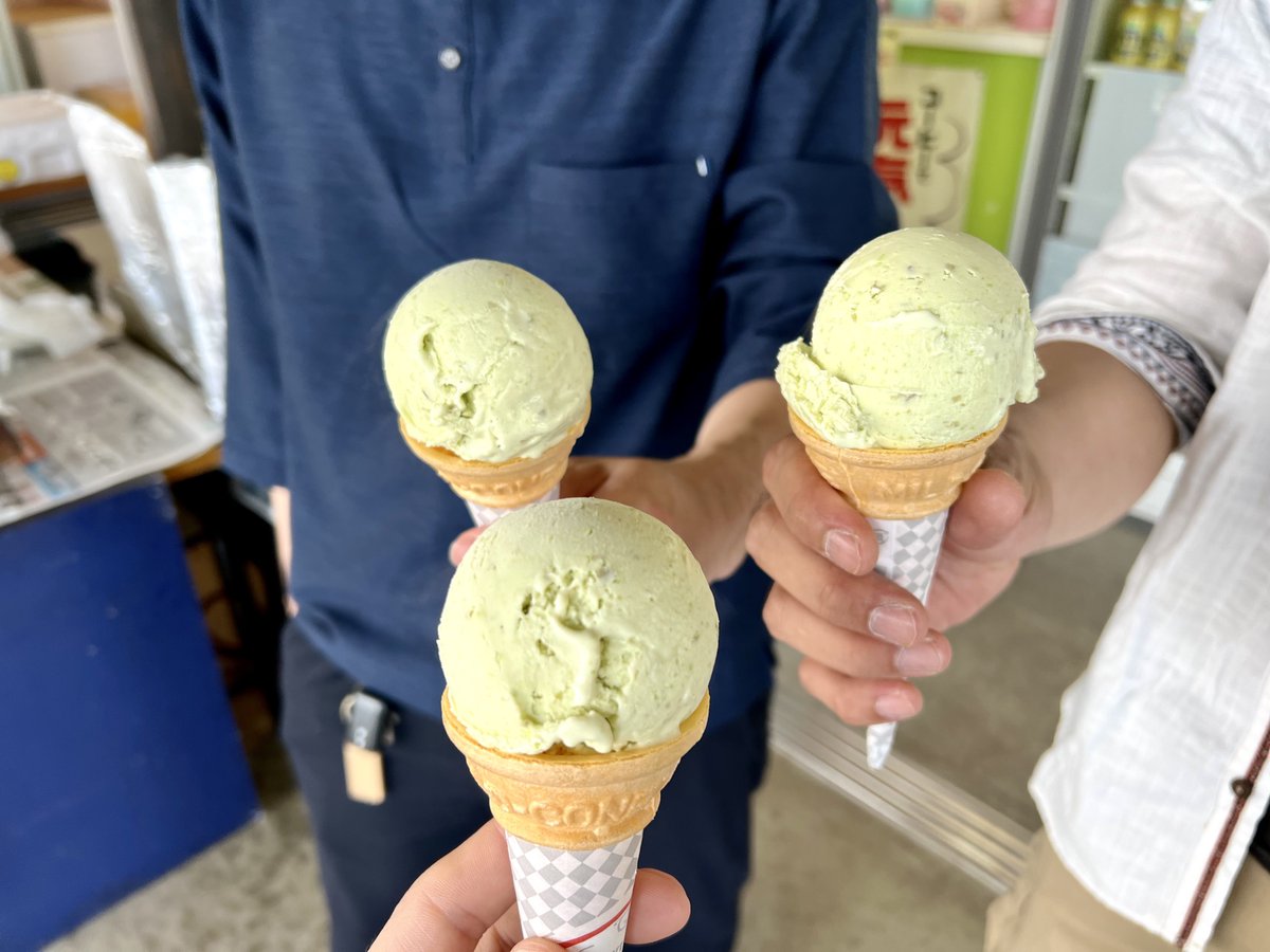 TONKA2225's tweet image. だだちゃ豆アイスで休憩