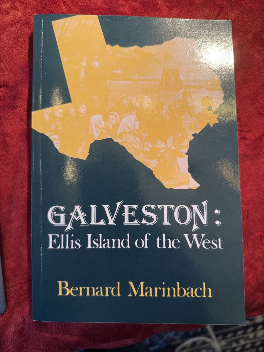 PeterHotez's tweet image. Book I’m reading this weekend, published in 1983 tells the story of Rabbi Henry Cohen, Jacob Schiff, Israel Zangwill, and the “Galveston Movement” 1907-14, how Texas opened its door to Jewish immigrants fleeing programs in Russia, and all its complexities, both darkness and light