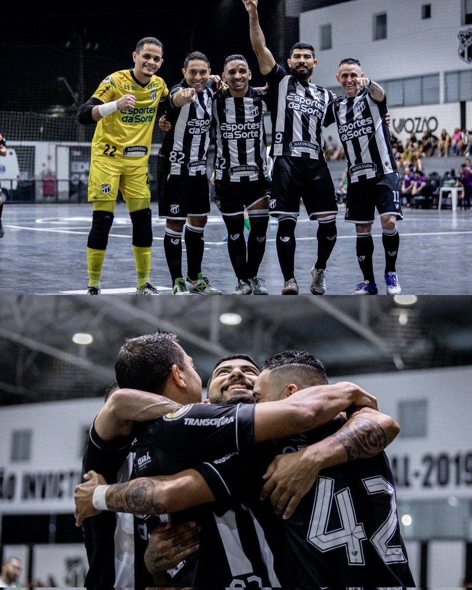 CearaSC's tweet image. ⏱️ FIIIIIM DE JOOOOOGO!
O Ceará Futsal VENCE a equipe do Crateús 6 a 1 e garante a terceira VITÓRIA seguida no Campeonato Cearense 2025.
Nossos gols foram marcados por Pecém (3x), Rafinha, Canindé e Ostinha. ⚽️
Obrigado pelo apoio, nação! 🏁
📸 Wellerson Gomes / Ceará SC…