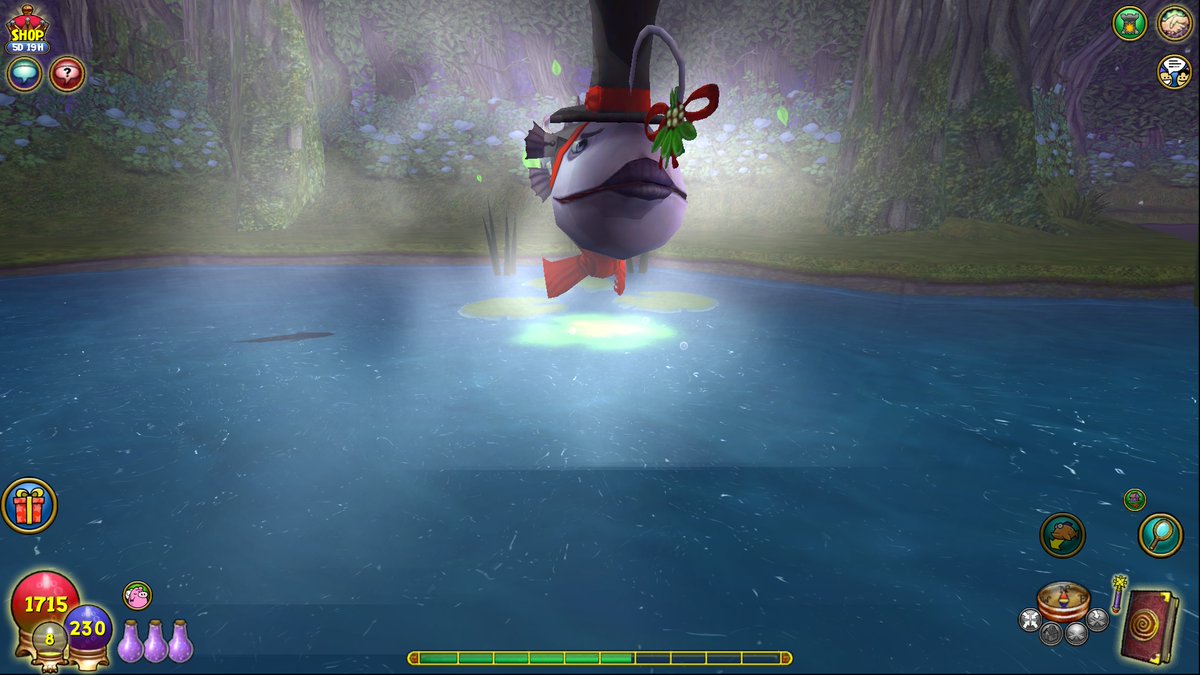 awizard_from_oz's tweet image. Don't forget to catch the Christmas fish today before it ends this weekend.
I just get them from home ponds.
Botanic Gardens is favorite.
Reveal school to see the 1 Myth YuleToy Fish, Reset then Winnow Life it's usually a dead slow fish. #Wizard101