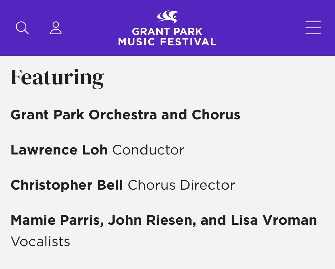 jepaco's tweet image. Grant Park Orchestra Broadway night