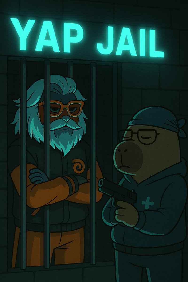 TheTedlo's tweet image. GM Yapper
Kaito chif Again pushed me into Yap jail
I am innocently yapping about my favorite projects
As we are in jail can I make friends in jail?
Only who are aligned with
Theoriq
Cysic
Surf
Can be my friends
Let's create a nexus...