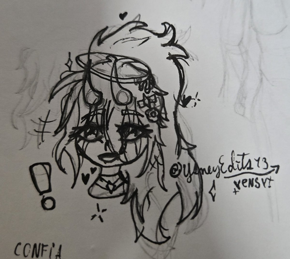 Ysney_Edits13's tweet image. Ando haciendo la ficha de mi oc. Confiemos en el proceso 🫷