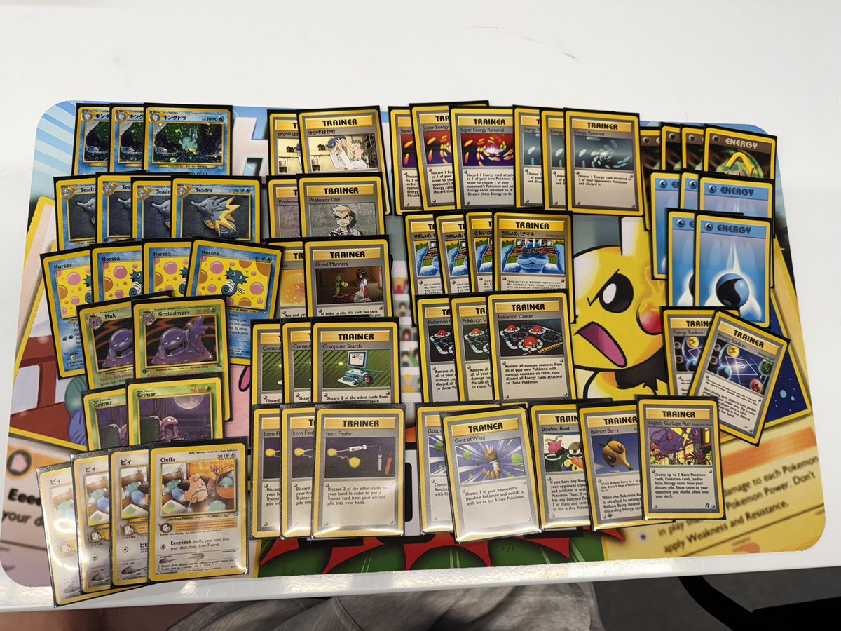 FullGripTCG's tweet image. CONGRATS to Alex Holtz for winning the Base-Neo FGG Throwback Series! Some great games on stream today!
See you next time for RSPK on October 25!