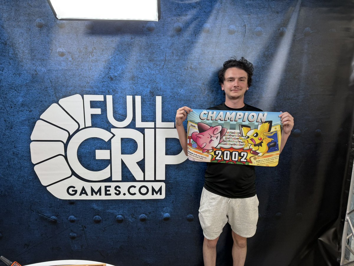 FullGripTCG's tweet image. CONGRATS to Alex Holtz for winning the Base-Neo FGG Throwback Series! Some great games on stream today!
See you next time for RSPK on October 25!