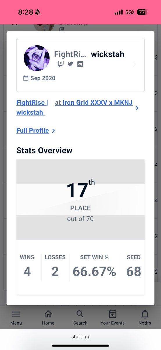 wickstah's tweet image. 17th at irongrid. not insanely proud of this run but adjusting to ps5 is what i def need to do from now on.