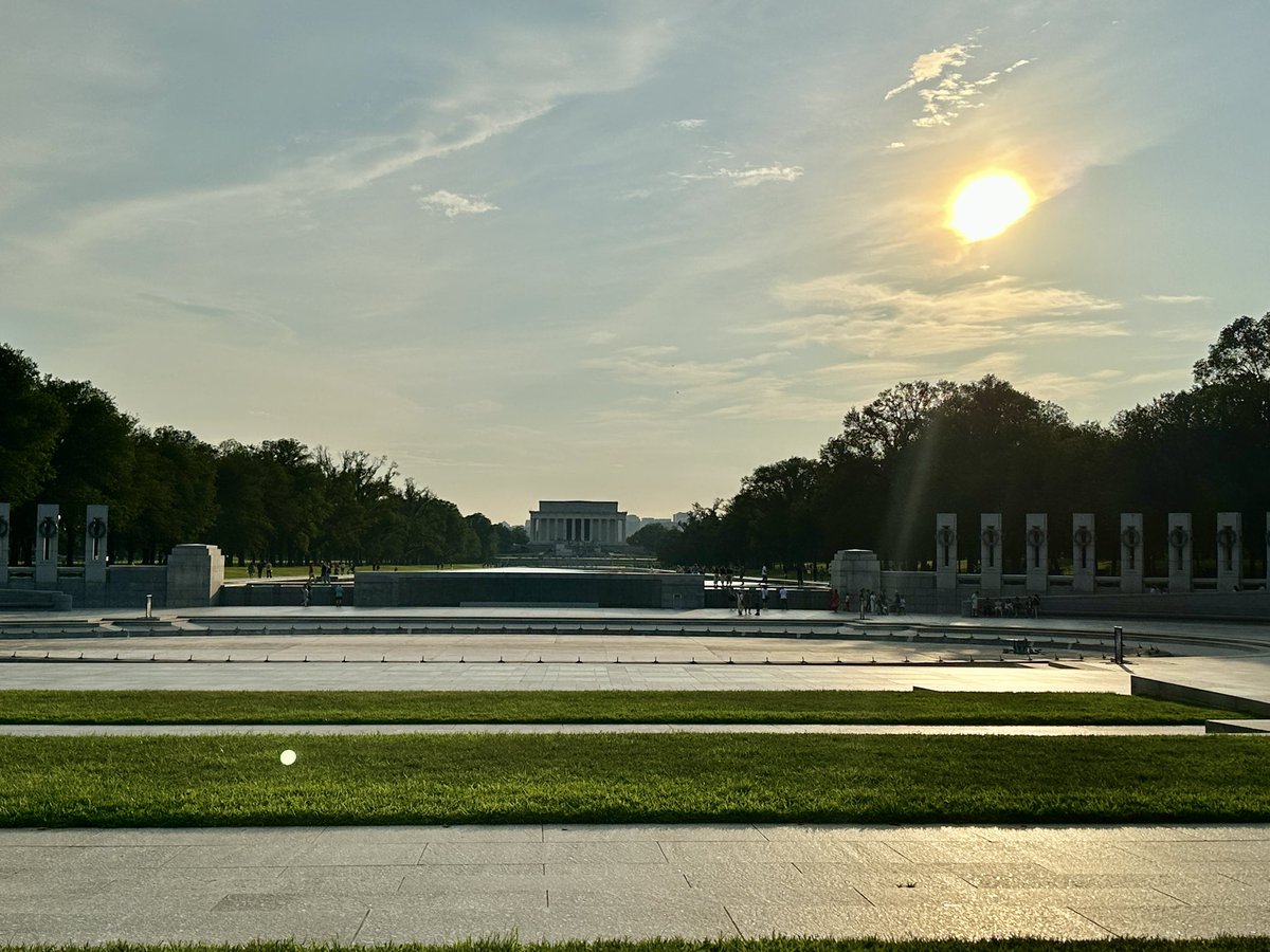 ashleysgamble's tweet image. Greetings from a scorching Washington DC