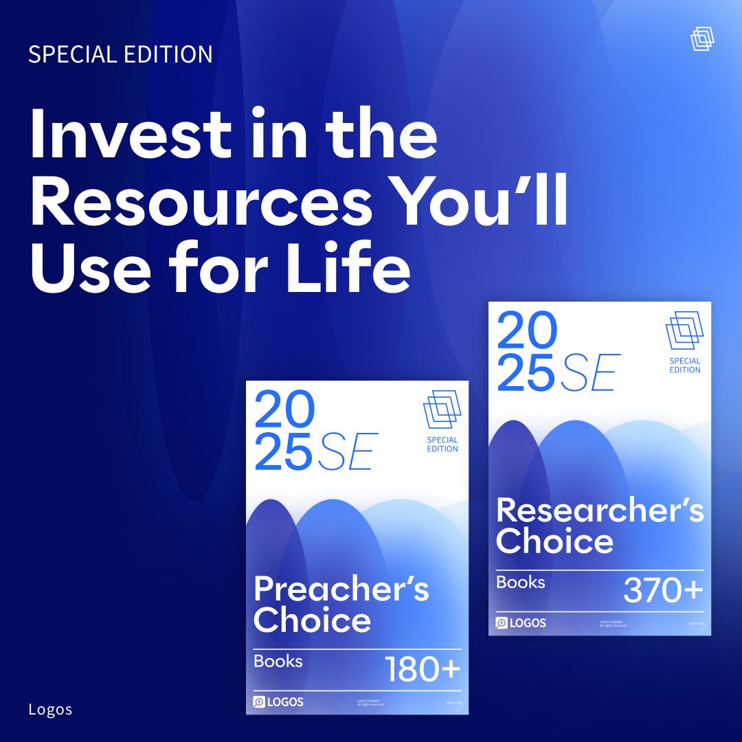 What do 
✨ Anchor Yale Bible Commentary
✨Oxford Handbooks
✨IVP Dictionary Series
✨and the Preacher’s Commentary
all have in common? 🤔

They’re a part of our new Preacher’s Choice Library and Researcher’s Choice Library. Each is packed with elite biblical resources trusted by