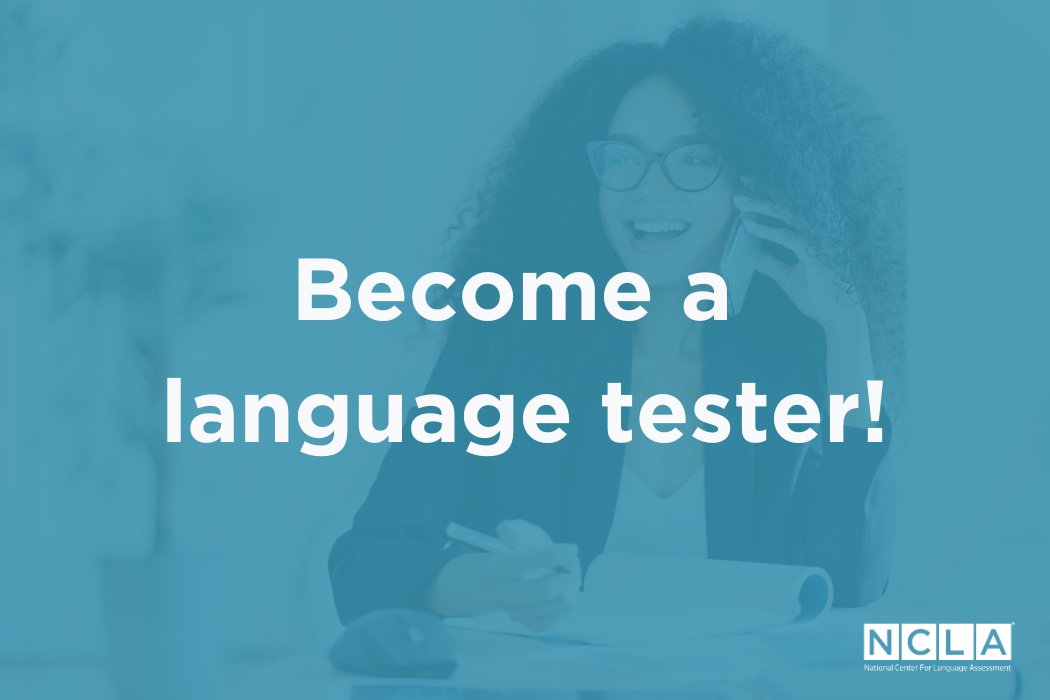actfl's tweet image. Now accepting applications:
NCLA is seeking freelance language testers! If you speak one of the listed languages, are available on weekdays by phone, and have an interest in language assessments, apply today: …tionalcenterforlanguageassessment.org/ilr-opi-candid…