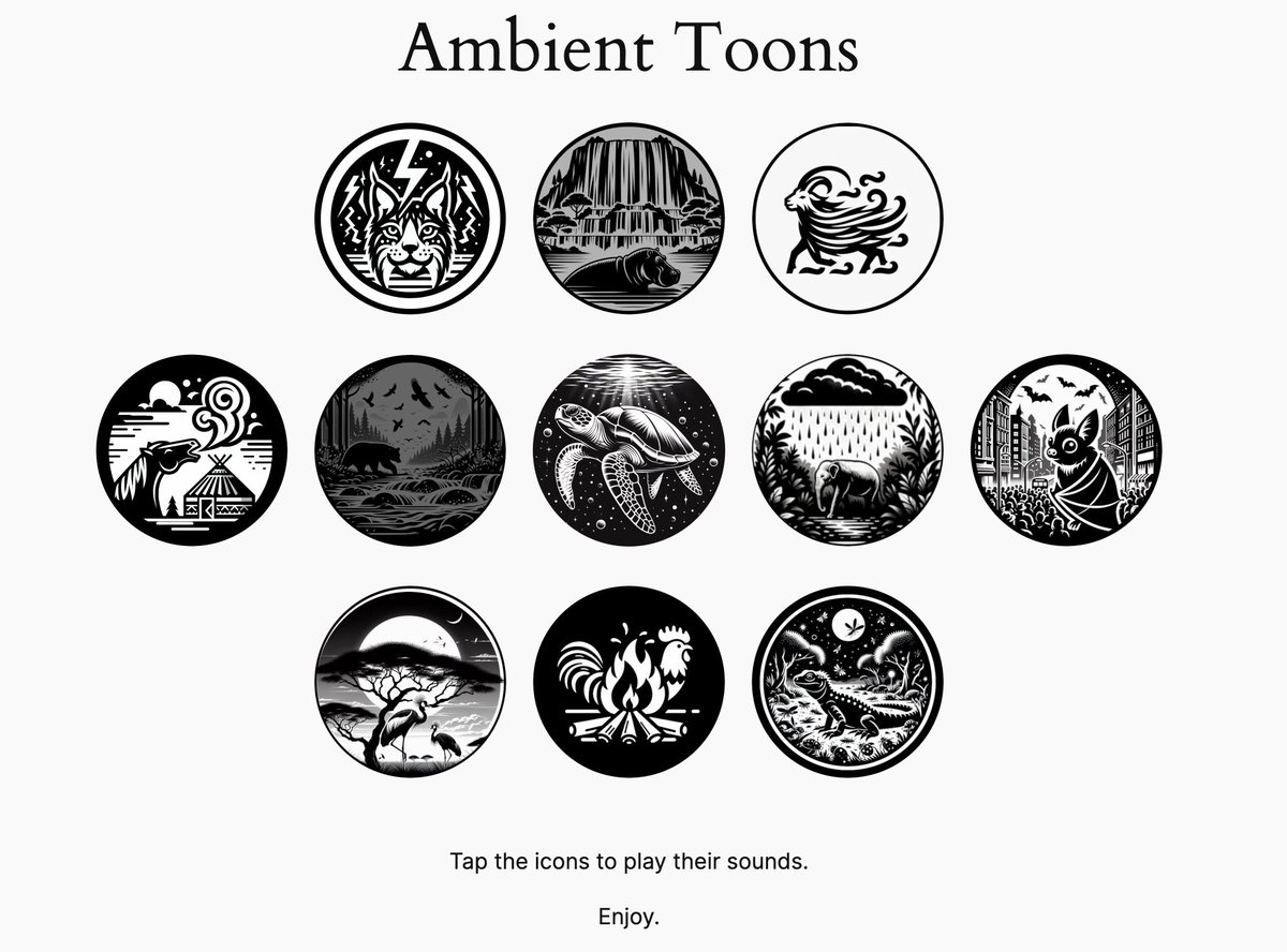 Pretty sure double-tap bear (aka Chims) + single tap hippo (aka Odhiambo) is the best chill work combination. Maybe too many birds tho

ambienttoons.com