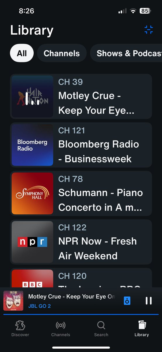 jrdicker's tweet image. Is this something I did on my phone or was it an app update that made the font so big? @SIRIUSXM