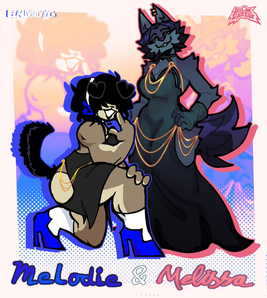 Llammert_'s tweet image. ART COLLAB WITH @Ald0xAlt 

featuring our lovely dog ladies !