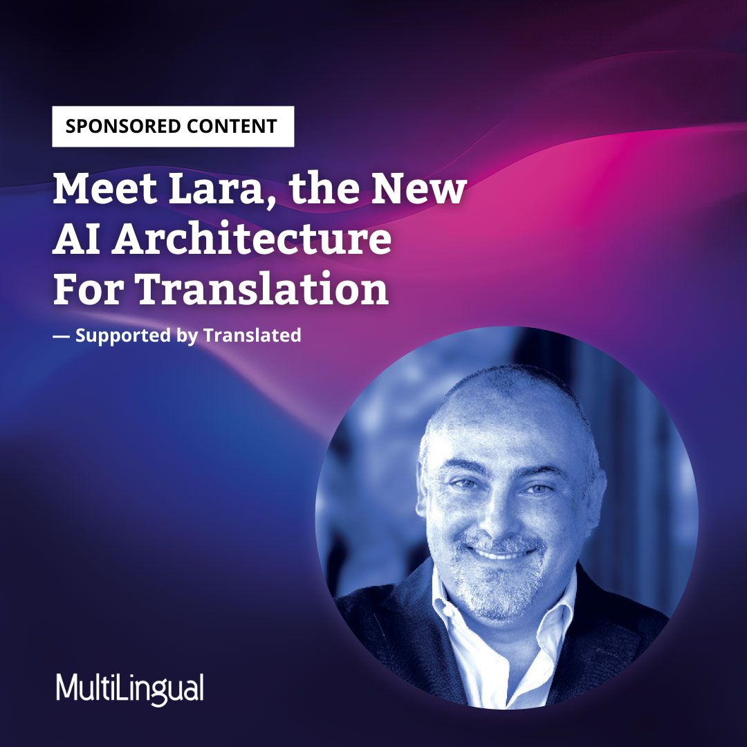 multilingualmag's tweet image. 🧠 @MarcoTrombetti, CEO of Translated, introduces Lara, a new AI translation architecture that blends the precision of professional linguists with the scale and speed of modern language models.
Learn more: buff.ly/3IfExDV
#AITranslation #LocalizationTech #MarcoTrombetti…