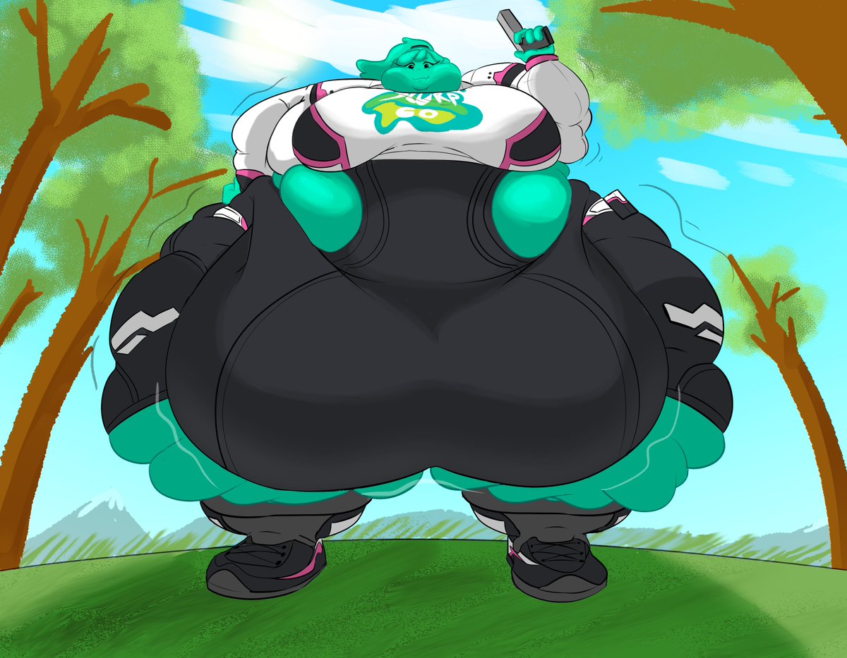 Took a quick detour to make some fat art of that one slurp girl from fortnite