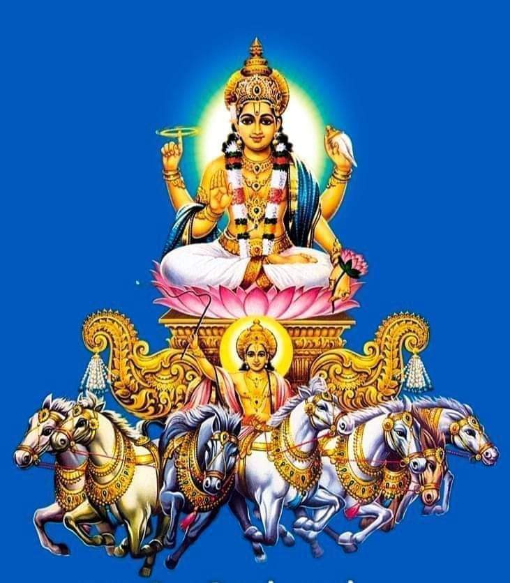 RajeevKuma343's tweet image. *आदिदेव नमस्तुभ्यं प्रसीद मम भास्कर*
*दिवाकर नमस्तुभ्यं प्रभाकर नमोऽस्तुते।*
*सप्ताश्वरथमारूढं प्रचण्डं कश्यपात्मजम्*
*श्वेतपद्मधरं देवं तं सूर्यं प्रणमाम्यहम्।।*
हे आदिदेव भास्कर!आपको प्रणाम है। हे दिवाकर ! आपको नमस्कार है। 🙏🚩
