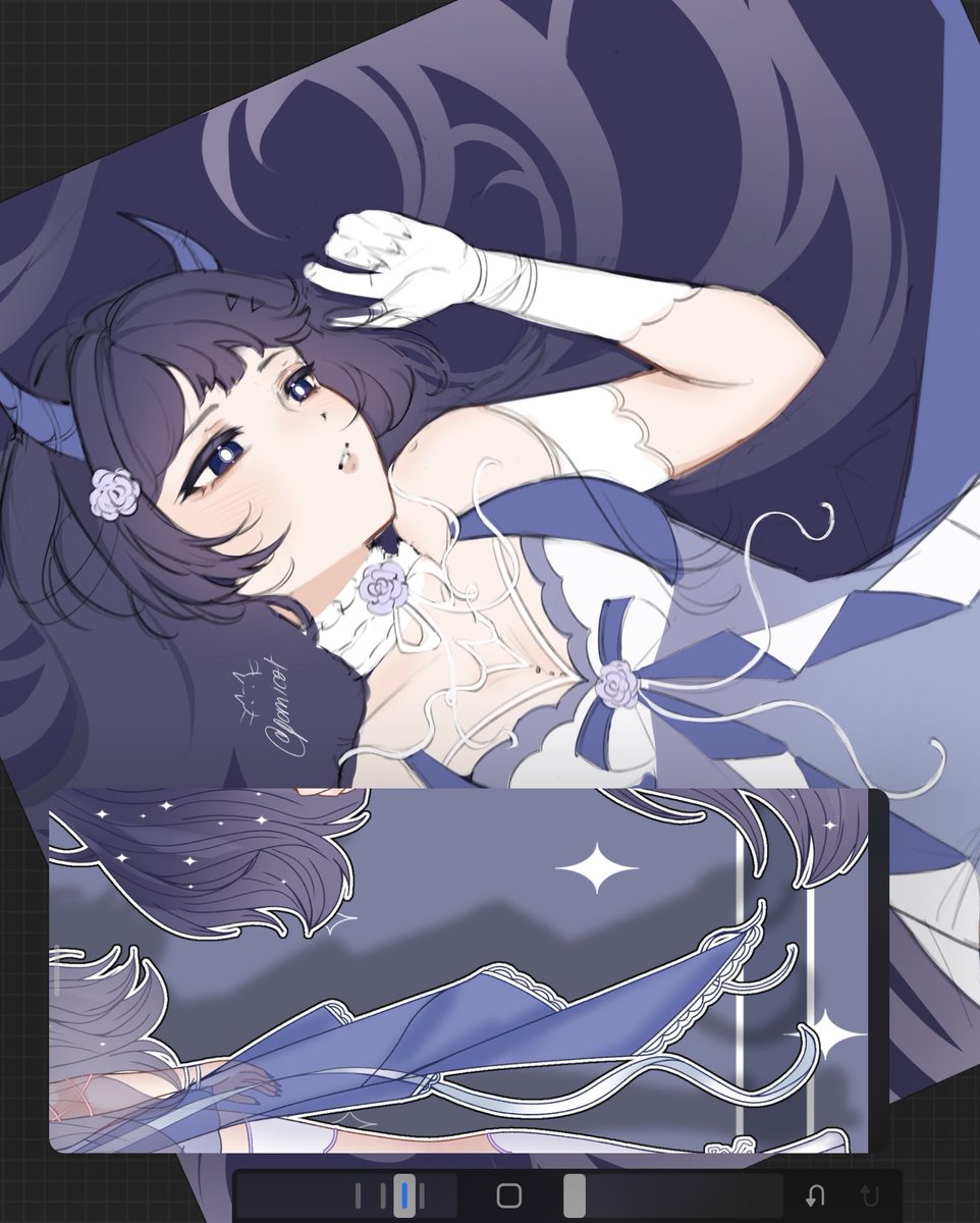 pomicat's tweet image. comm #wip (*´꒳`*) 
hoping to finish this one tomorrow,,