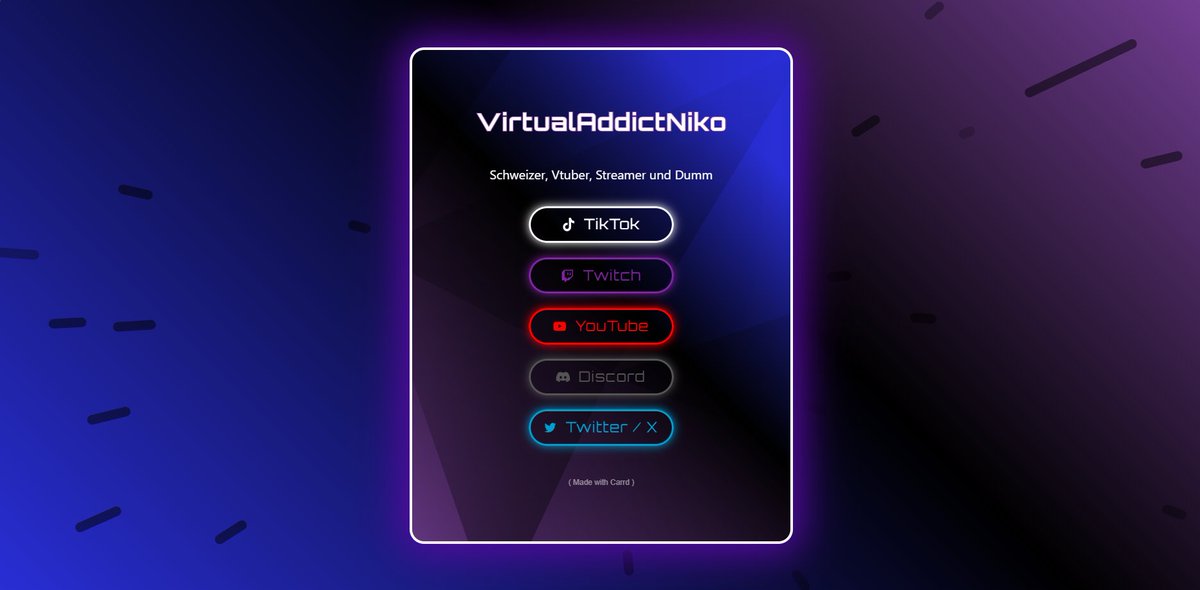 Zwei kleine Updates und jetzt gehe ich pennen

virtualaddictniko.carrd.co