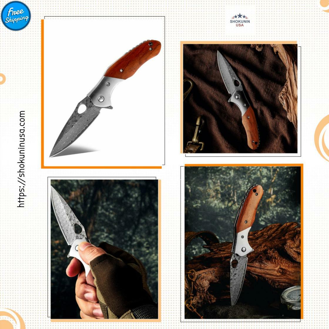ShokuninUsa's tweet image. Built for the rugged outdoors. The Polar Japanese VG10 Damascus Pocket Knife features an exotic sandalwood handle and razor-sharp blade—ideal for everyday carry or as the perfect gift. Order now! #HandmadeKnives #Outdoorsman …