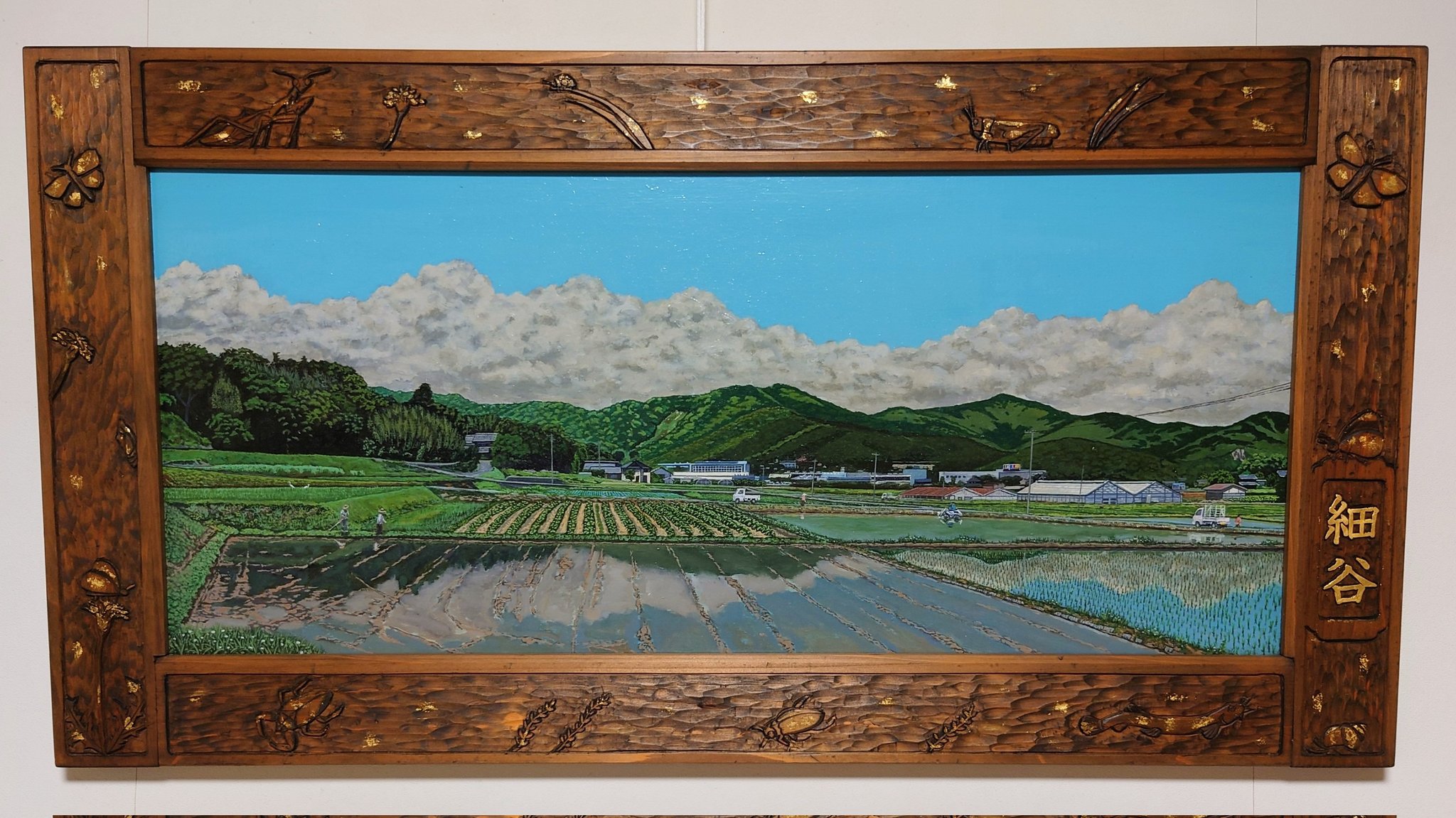 油彩画 『passion 』 肉筆油彩画「シマエナガ」F6号 瀬良風香 作 ー 三宝堂オンライン