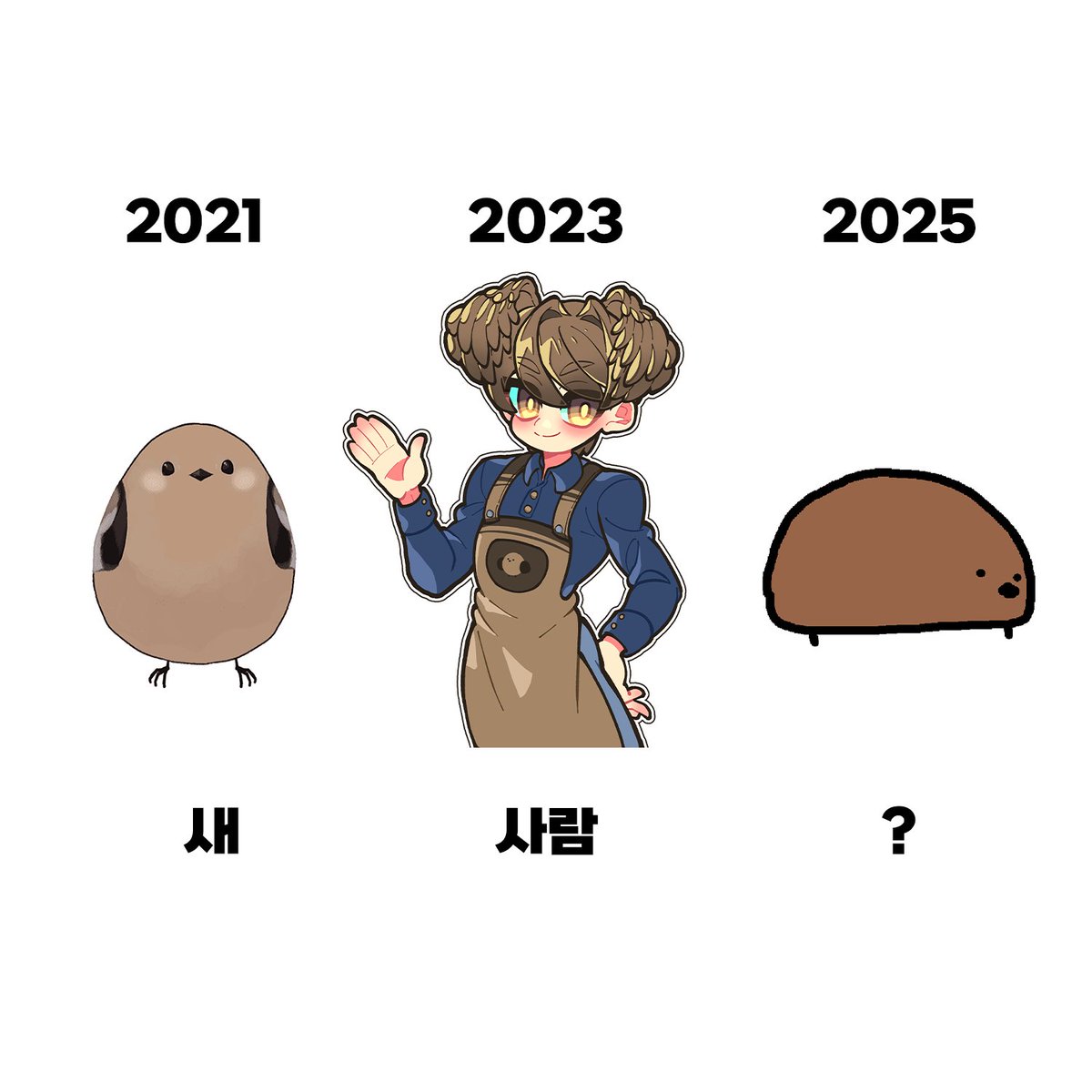 커피새 진화 과정