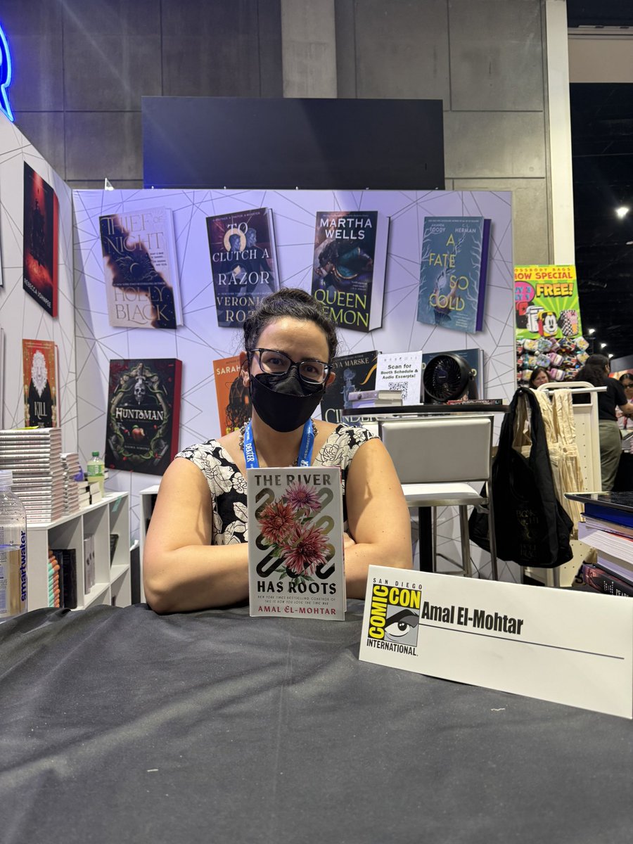 torbooks's tweet image. AMAL EL-MOHTAR IS SIGNING THE RIVER HAS ROOTS AT BOOTH 2701
