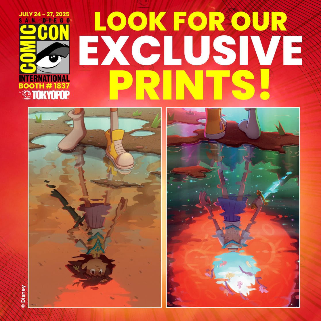 Reminder our #amphibia panel is tomorrow morning!!!  Also these sick ass prints are up for grabs at the <a href="/TOKYOPOP/">TOKYOPOP</a> booth!!