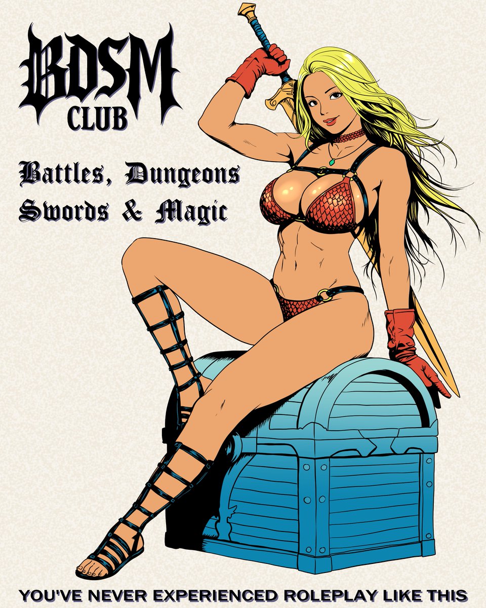 BrutalxBasics's tweet image. Just a well equipped fighting woman and her chest. It's not a cleverly disguised mimic I swear! just trust me for once ok?