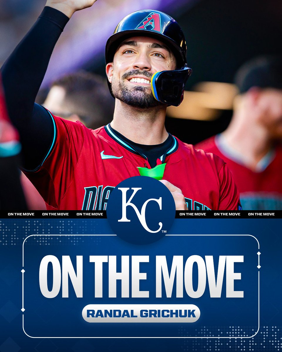 MLB (@mlb) on Twitter photo Royals reportedly acquire OF Randal Grichuk from the D-backs per multiple reports including <a href="/MLBNetwork/">MLB Network</a> Insider <a href="/JonHeyman/">Jon Heyman</a>. Royals reportedly acquire OF Randal Grichuk from the D-backs per multiple reports including <a href="/MLBNetwork/">MLB Network</a> Insider <a href="/JonHeyman/">Jon Heyman</a>.