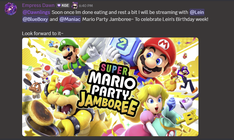 JustNepping's tweet image. MARIO PARTY STREAM SOON~