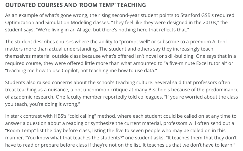 hereisramji's tweet image. For this GSB article, why didn't the students use their own names? Why be anonymous?