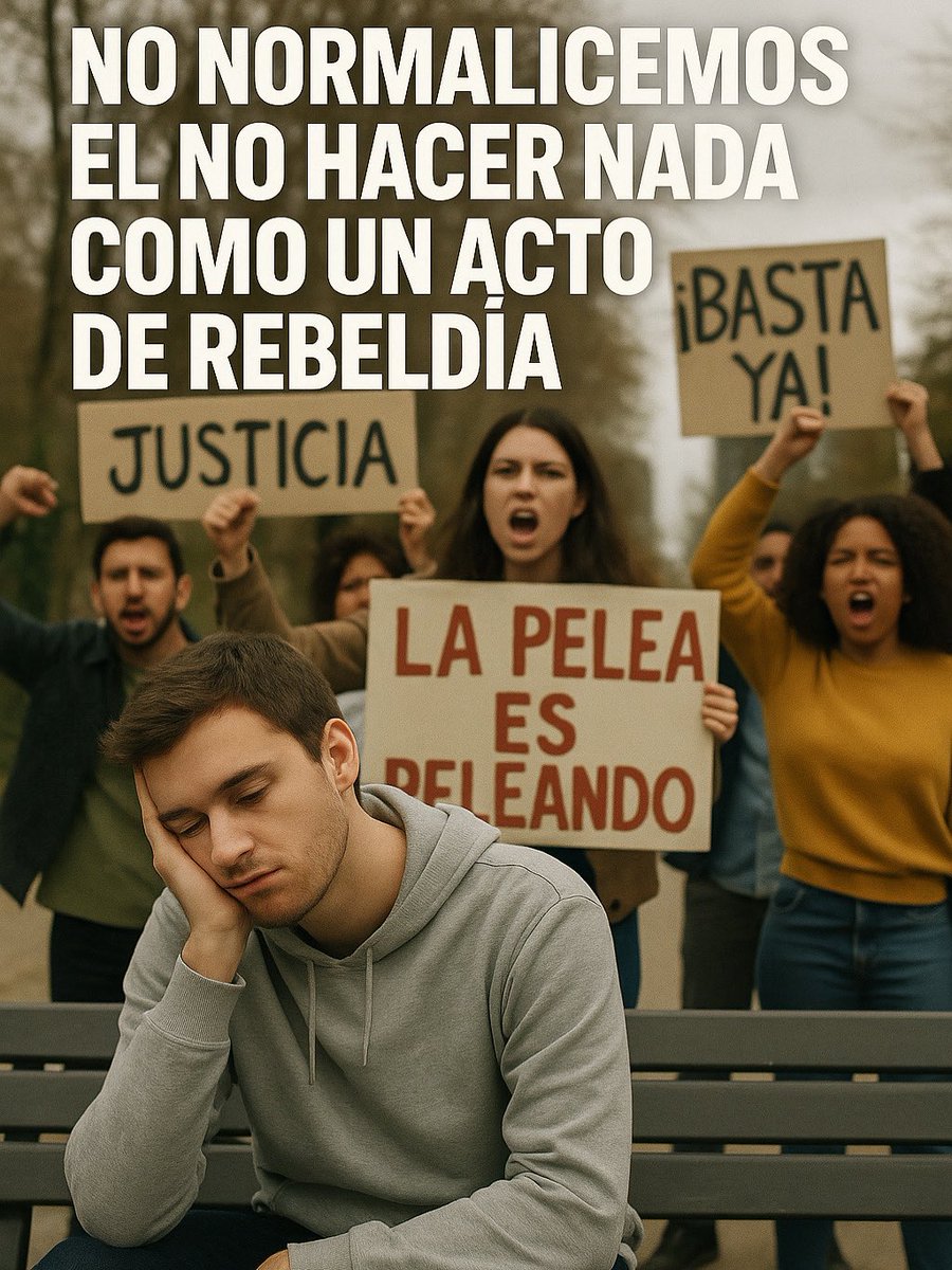 RodriguezAranaJ's tweet image. 🙅♂️ No confundas silencio con rebeldía.
🗣️ La pelea es peleando.
En medio de tanta injusticia, quedarse al margen no es neutralidad: es complicidad.
Venezuela necesita voces, manos, acciones. No podemos permitir que la apatía se disfrace de rebeldía.
Nos enseñaron a no hacer…