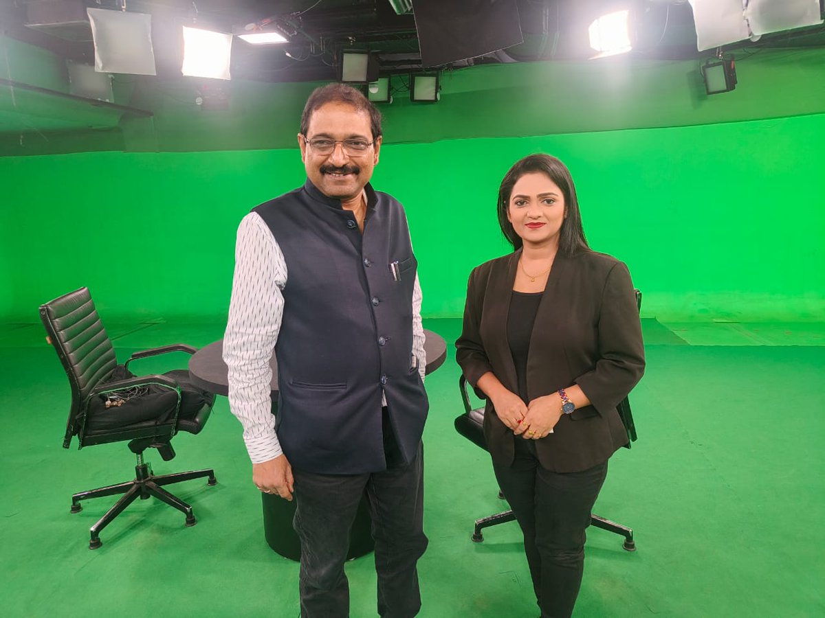 Memorable visit to state of the art <a href="/ArgusMedia/">Argus Media</a> News studio at Bhubaneshwar followed by an indepth interview on media by popular anchor <a href="/NilimaPriya21/">Nilima Priyadarsini 🇮🇳</a>. Shall be sharing the link soon.
<a href="/MIB_India/">Ministry of Information and Broadcasting</a> <a href="/AshwiniVaishnaw/">Ashwini Vaishnaw</a> <a href="/dpradhanbjp/">Dharmendra Pradhan</a> <a href="/EduMinOfIndia/">Ministry of Education</a> <a href="/SunilAmbekarM/">Sunil Ambekar</a> <a href="/mukulkanitkar/">Mukul Kanitkar 🇮🇳</a>