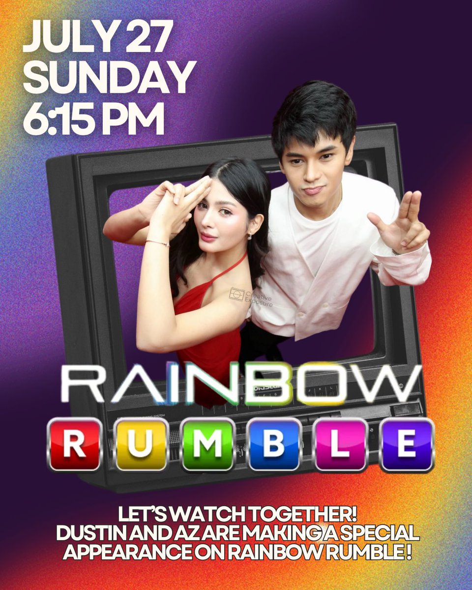 team_aztinofc's tweet image. ππΊ Get ready to laugh, cheer, and rumble!
Join the fun, feel the vibes, and enjoy the chaos from your couch!
ποΈ Snacks? Check.
πΊ TV? Ready.
π Aztin? Always.
π Donβt forget to tune in!
Letβs support Aztin all the way! π₯
#RainbowRumble #AZMartinez #DustinYu #AzTin #AZTIN