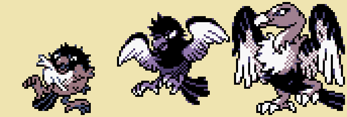 AutumnRaptor1's tweet image. #Fakemon #Fakemonsprites #Pokemon #pixelart #regionalbird #regionalbug Honestly, ive been having so much fun actually turning my designs into gen 2 style sprites! I dunno if i'll have the energy to complete all of them but im gonna ride this wave of productivity for now!