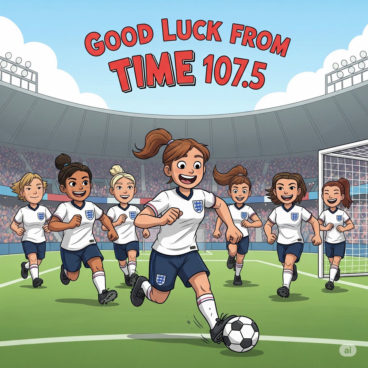 Good Morning and Good Luck!!! to the Lionesses a bit later... When I was young I kept wondering why the football kept getting bigger and bigger, then it hit me!!! 
Steve Dean here from 0700 with Sunday Breakfast. The Time Tunnel, Birthday File and Guess The Guest all on the way..