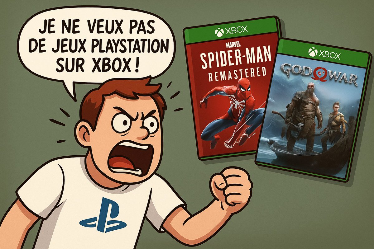 MandoTheRealOne's tweet image. Ça se passe presque de commentaires mais les 2 images ci-dessous représentent parfaitement la mentalité actuelle d&apos;une minorité de fanatiques #PlayStation  sur les réseaux sociaux.  (Il y a eu les mêmes sur #Xbox il y a quelques mois pour les portages de jeux Xbox sur…