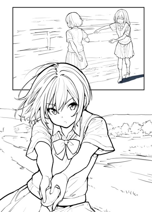 あさくらチャレンジ11話 仙石かけり 進捗3  川原で遊ぶ女子高生😊 