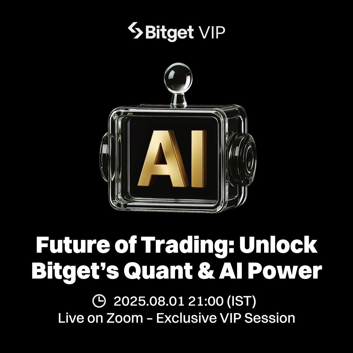 BitgetIndia's tweet image. Ready to trade smarter, not harder?🚀
Join our exclusive 30-min Zoom with Joe Huang (Senior VIP RM) to discover how AI & quant tools can boost your trading.
🗓 1 Aug | ⏰ 9 PM IST
RSVP now ➡️
forms.gle/FKBY8yMW995fwc…