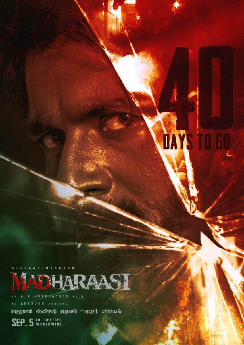 Mighty_Review's tweet image. #Madharasi | 40 Days to Go…💥

#Sivakarthikeyan