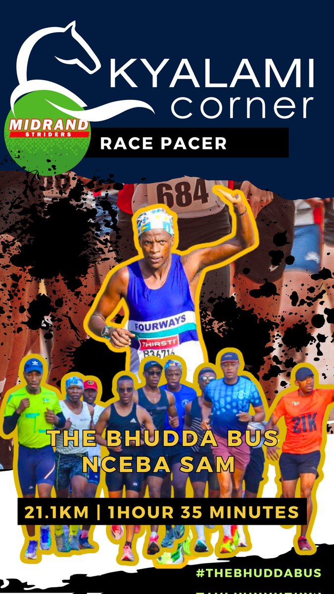 midrandstriders's tweet image. Which bus mntase ππ₯πββοΈπββοΈ Register today! secure.onreg.com/onreg2/front/sβ¦
*August 31st 2025* sees the return of KYALAMI CORNER MIDRAND STRIDERS HALF MARATHON. Join us for the pre-spring party at the vibrant Kyalami Corner Shopping Centre in Midrand.