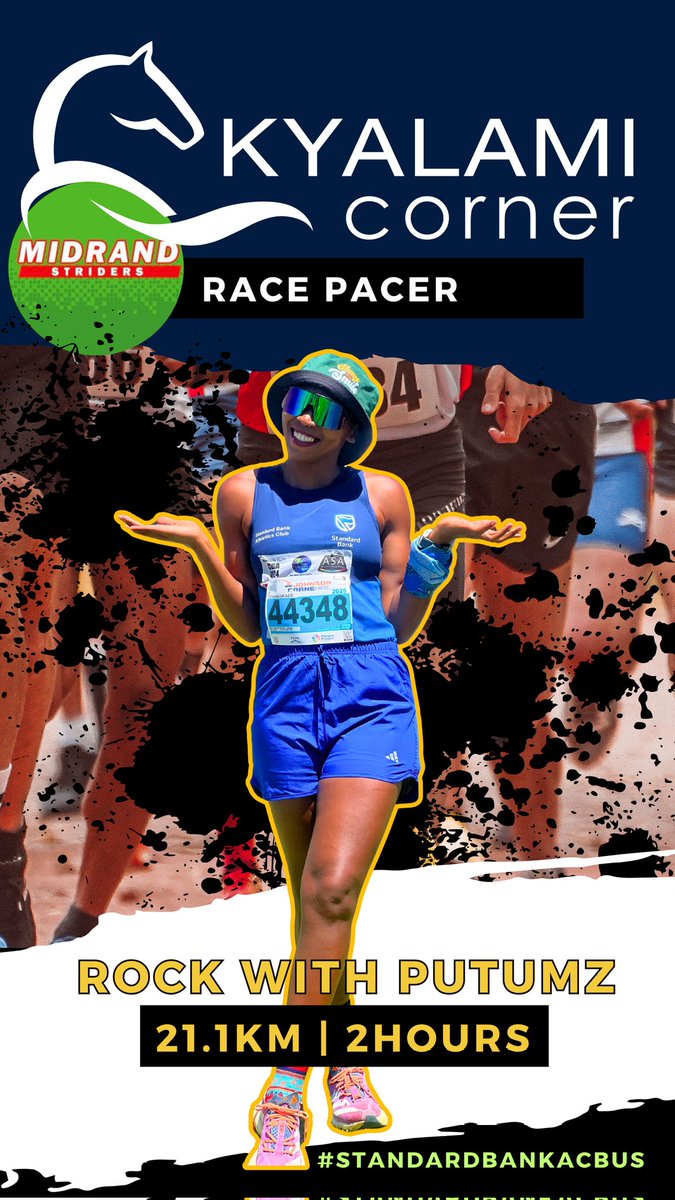 midrandstriders's tweet image. Which bus mntase ππ₯πββοΈπββοΈ Register today! secure.onreg.com/onreg2/front/sβ¦
*August 31st 2025* sees the return of KYALAMI CORNER MIDRAND STRIDERS HALF MARATHON. Join us for the pre-spring party at the vibrant Kyalami Corner Shopping Centre in Midrand.
