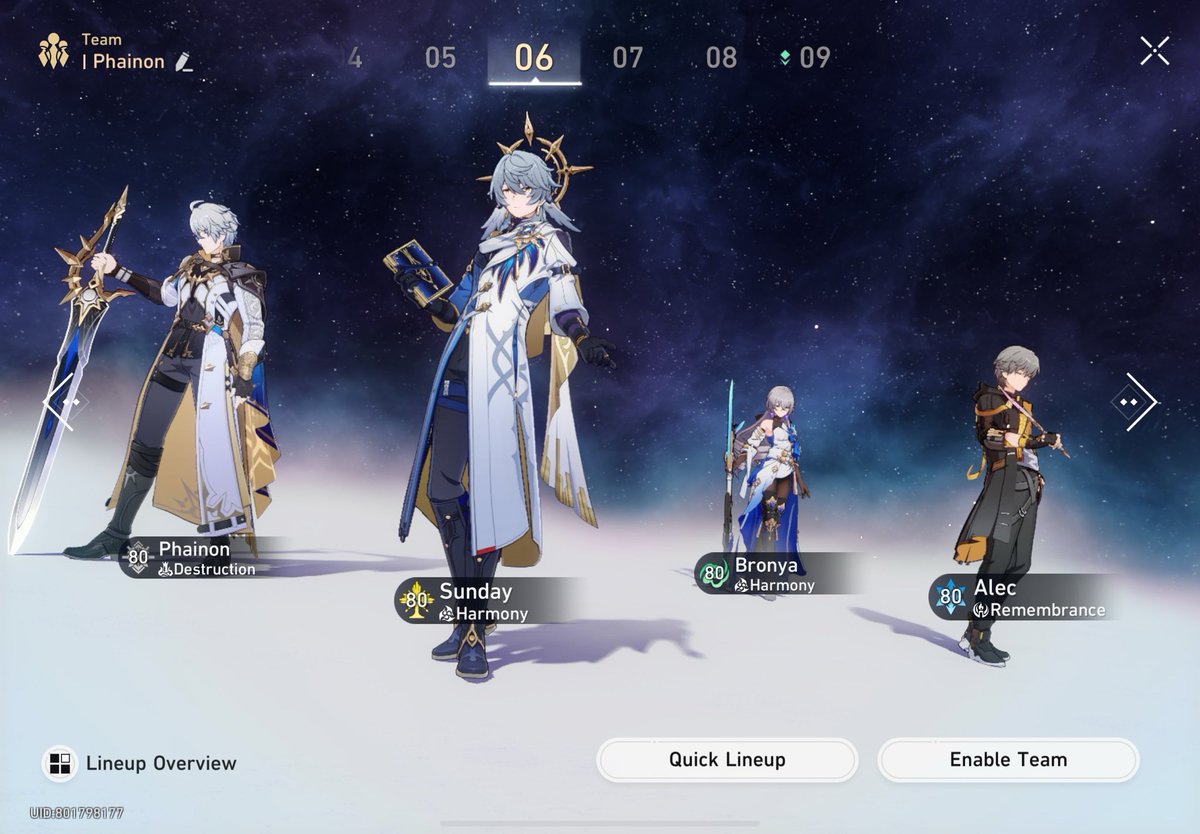 caffeinana's tweet image. GUYS! PHAINON MAINS!! is cerydra really vital if i have e2s1 phainon with e0s1 sunday or should i wait and invest in terravox/wait for a different harmony unit
my current phainon team (i switch tb for gallagher sometimes, depends)